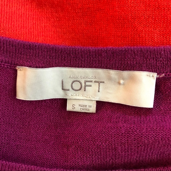 Loft Sweater Colorblock Size S - Picture 3 of 5